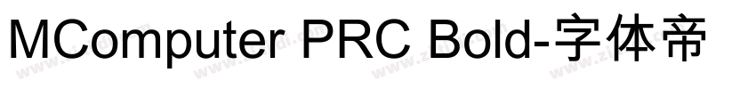 MComputer PRC Bold字体转换